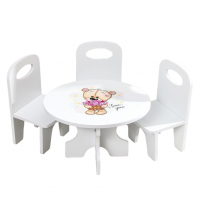 Серия "Мишутки" Набор стол+стулья Романтик