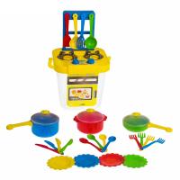 Набор столовой посуды с плиткой, 25 предметов