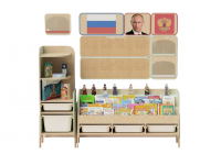 Средний уголок патриотического воспитания в группе ДОУ - «Родина моя»