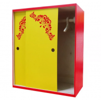 Шкаф для кукол деревянный большой 50х41х20 см