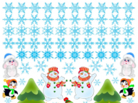 Декор-наклейки "Зима"