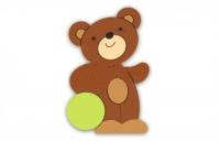 Декорация "Медведь с воздушным шаром" 38х58 см