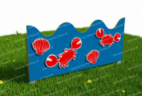 Забор из Экопластика "Подводный мир 7"