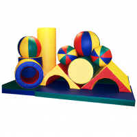 Мягкий модуль "Трансформер Колобок" 14 элементов