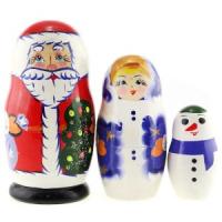 Матрешка "Дед Мороз" 3 в 1