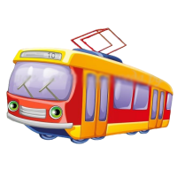 Уличная фигура "Трамвай"