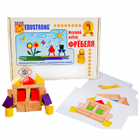 Игровой набор Фребеля "Конструктор деревянный без соединений-4" (Серия "Эксперимент")