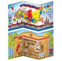 Декорация (ширма напольная) для сюжетно-ролевой игры 2 в 1 РОССИЯ-ГОРДОСТЬ МОЯ