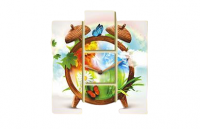 Модульная картина "Часы с временами года"