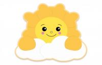 Декорация "Весёлое Солнышко" 118х80 см