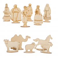 Набор фигур под раскраску для юрты малой (11 шт.)