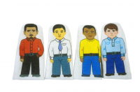 Набор пальчиковых кукол "Расы" (4 шт.)