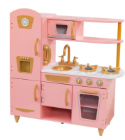 Кухня игровая "Винтаж" розовая с золотом