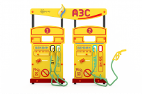 Учебно-игровой макет "Заправка АЗС" (мобильный/стационарный)