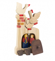 Деревянный пазл ГУСИ-ЛЕБЕДИ ПЕЧКА