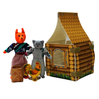 Театр "Кот, Петух и Лиса" с домиком