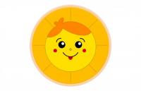 Декорация "Большое солнце" 130х90 см