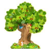 Наклейка для стен "Дерево-дуб"