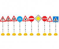 Комплект стоек с дорожными знаками