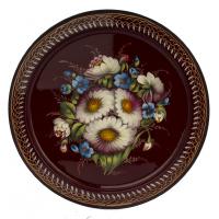 Поднос "Цветы" (диаметр 17 см)