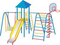 Игровой комплекс 5 скат нерж. (h=0,9 м)