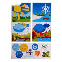 Игра с липучками и шнуровочкой "Времена года"