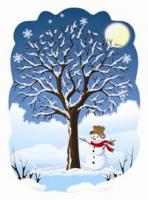 Декорация «Дерево зимой»