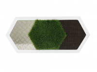 Декоративная тактильная панель 3в1 - «Сталь, Трава, Колючки»