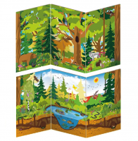 Декорация (ширма настольная) для сюжетно-ролевой игры 2 в 1 В ЛЕСУ И НА ЛУГУ