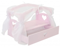 Кроватка с бельевым ящиком Серия "Любимая кукла" Мини, цвет Мия