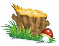 Декорация "Пень с грибочком"