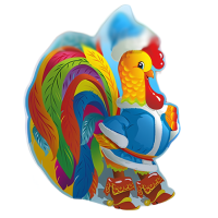 Уличная фигура "Петушок зимний"