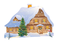 Декорация "Рождественский домик"