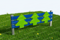 Забор из Экопластика Ёлочки (Модель 4)