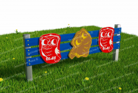 Забор из Экопластика "Совушки 2"