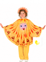 Солнце костюм с борецкой росписью для детей