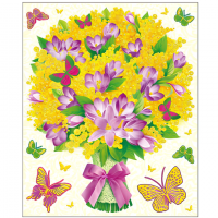 Набор наклеек "Нежная мимоза"