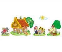 Комплект декоративных наклеек "Теремок"