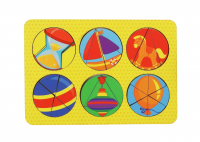 Головоломка "Игрушки", квадраты двусторонние