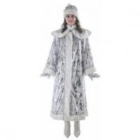 Костюм "Снегурочка" длинная с пелериной (пан-бархат)