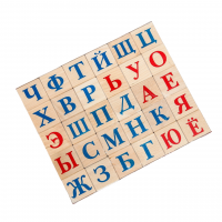 Кубики деревянные «Алфавит» 30 элементов
