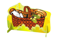 Декорация "Осенняя корзина с грибами"