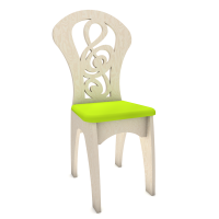 Стул детский нерегулируемый "Скрипичный ключ" мягкий