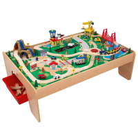 Деревянная железная дорога "Горный водопад" со столом