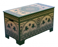 Сундук- Лавка (Мезенская роспись) 2