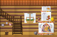 Декорация (задник сцены) "Избушка"