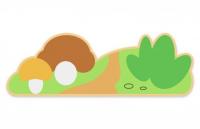 Декоративная арка "Грибы" 118х38 см