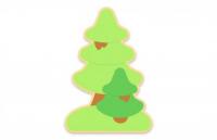 Декорация "Ели" 78х118 см