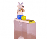 Богородская игрушка "Волк и колобок"