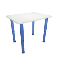 Стол детский, регулируемый по высоте (г.р. 0-3) ножки цветные, 700х500 мм, ЛДСП